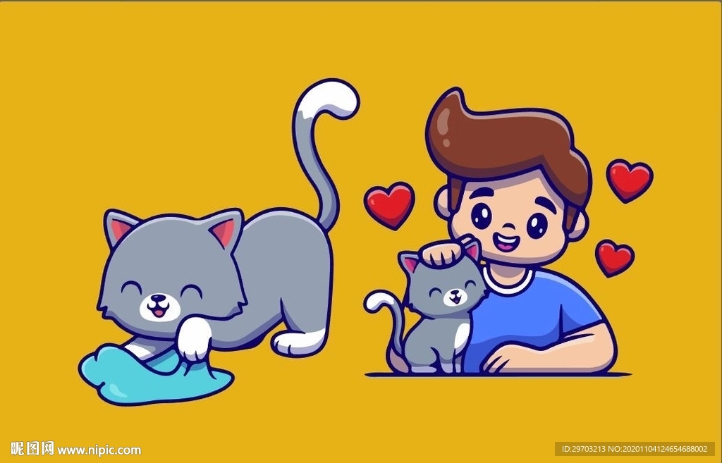 卡通小猫