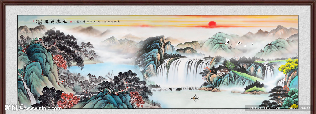 山水画 水墨山水画 意境山水画