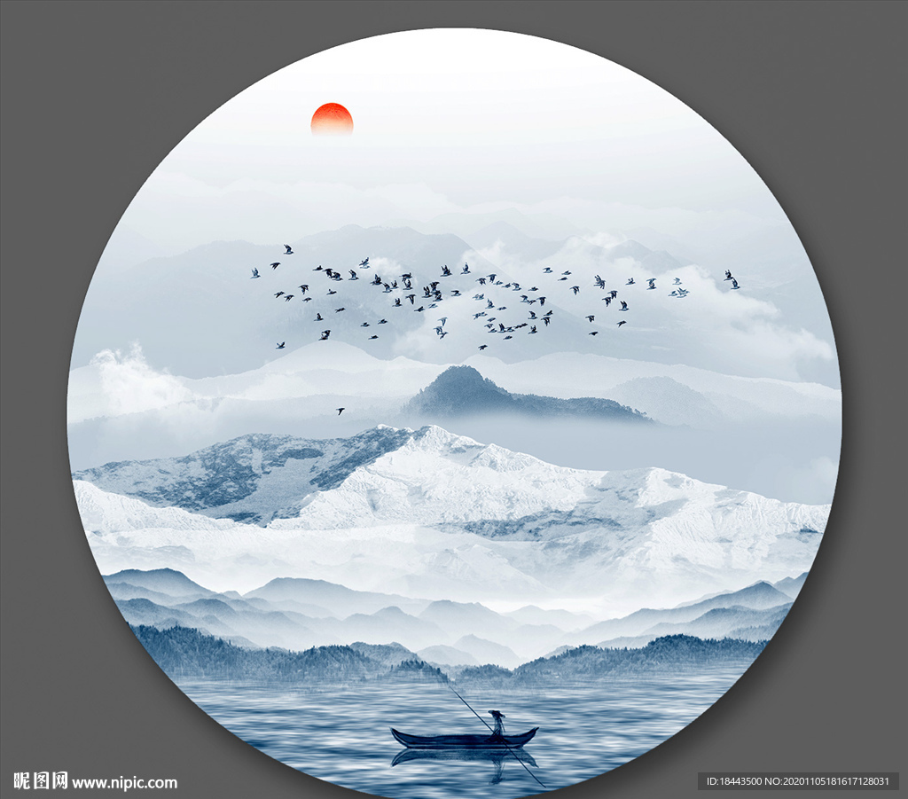 山水画禅意山水意境山水