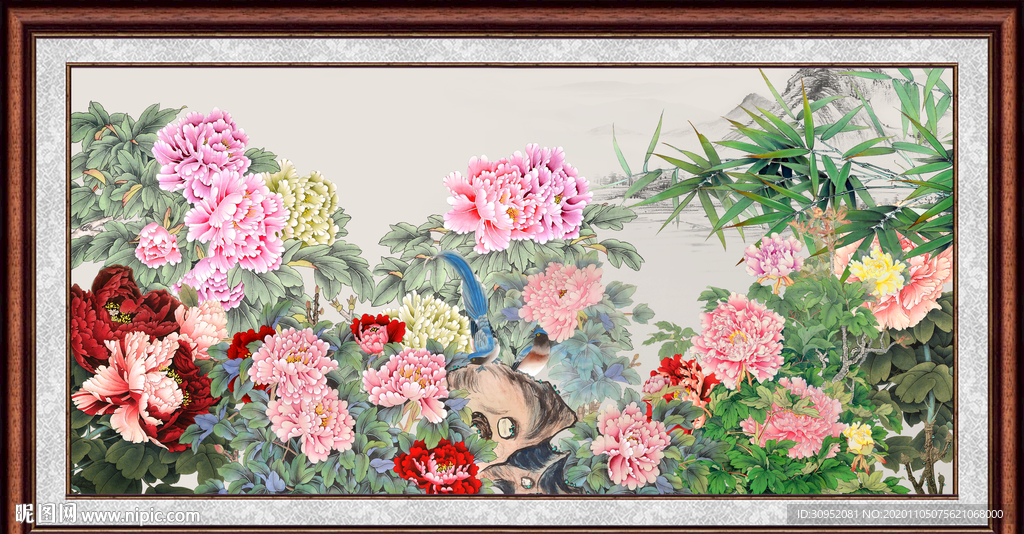 花开富贵牡丹