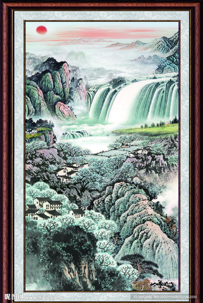 聚宝盆山水