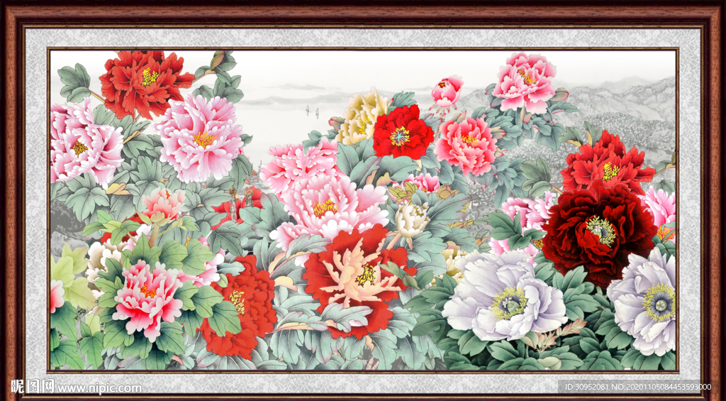 花开富贵牡丹