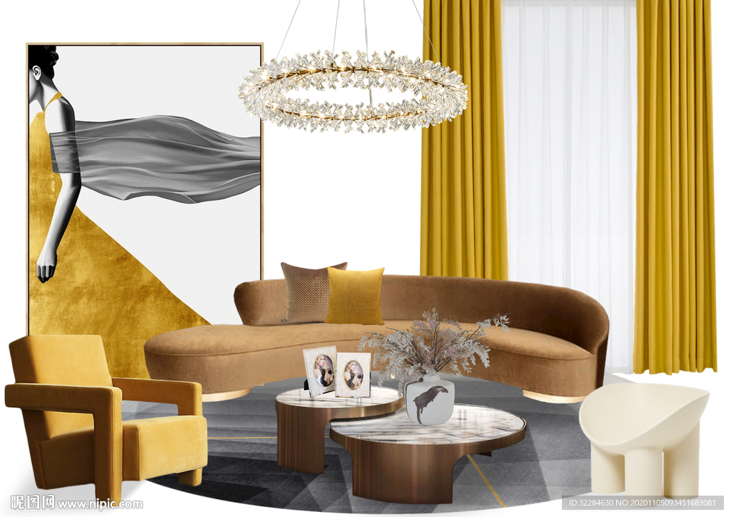 窗帘搭配效果图