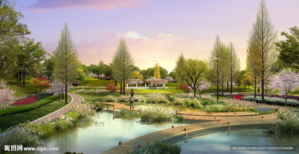 园林景观分层psd