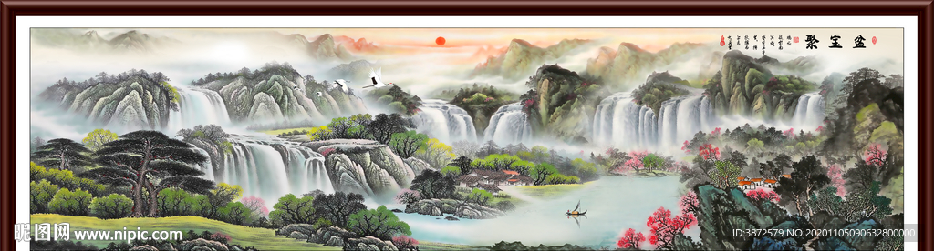 山水画 水墨山水画 意境山水画