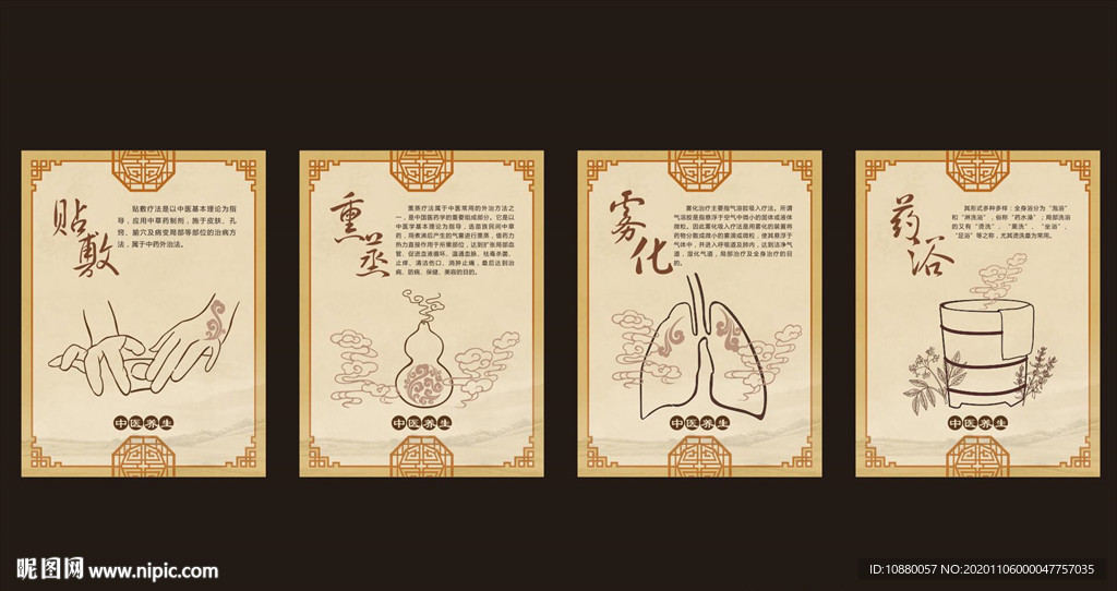 中式国医文化展板
