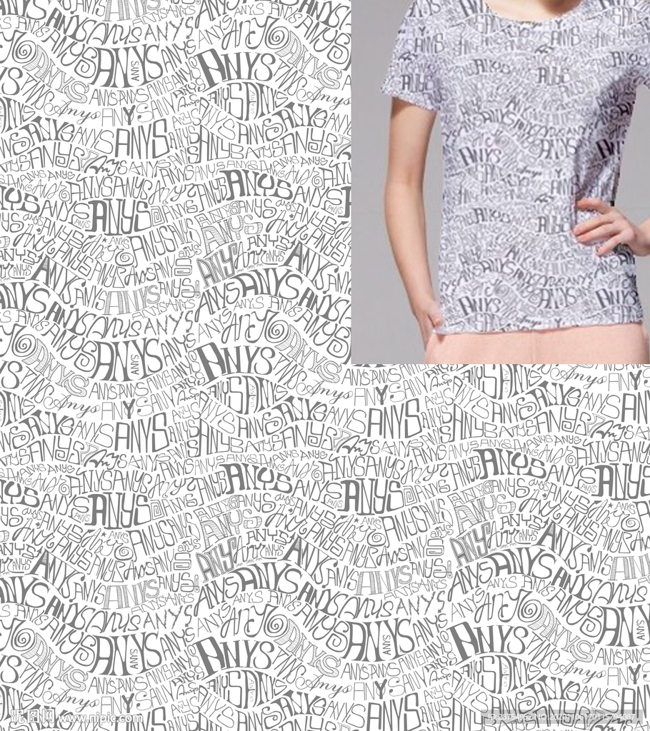 英文字母服装设计