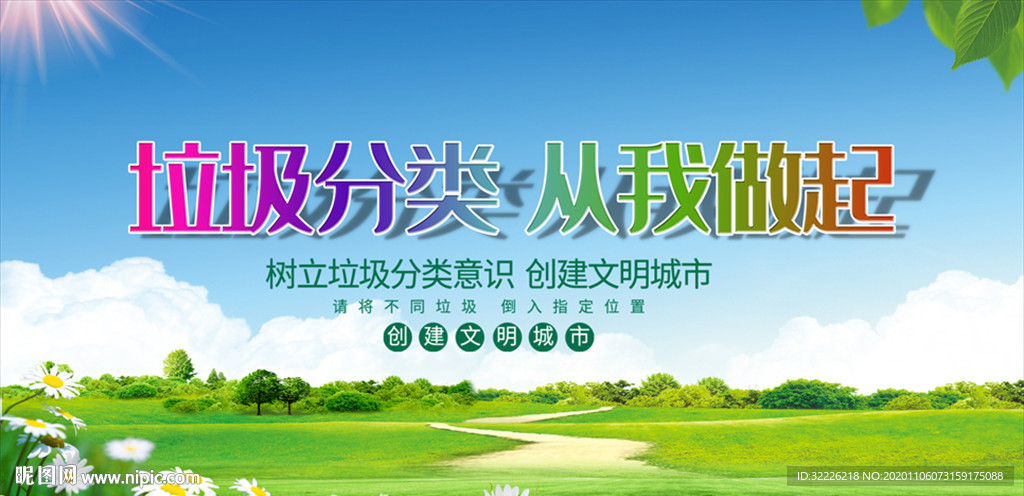 垃圾分类展板