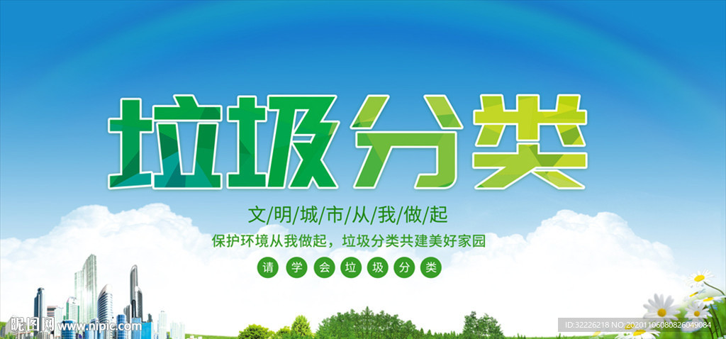 垃圾分类展板
