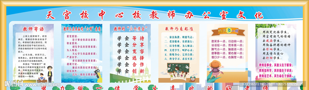 教师办公室文化展板