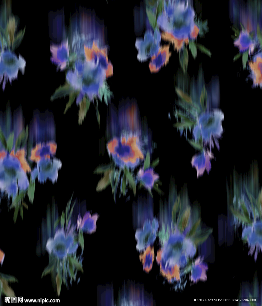模糊花