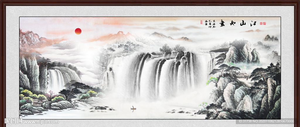 山水画 水墨山水画 意境山水画