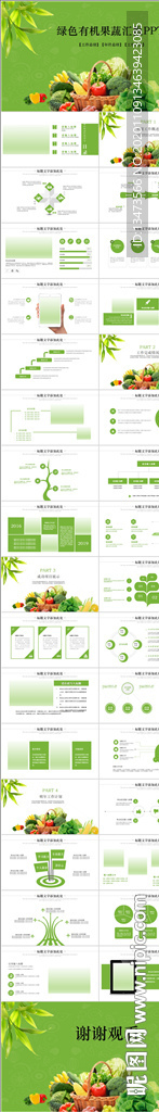 有机蔬菜水果食品安全营养PPT