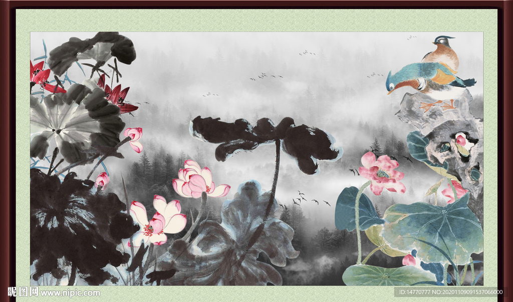 荷花图