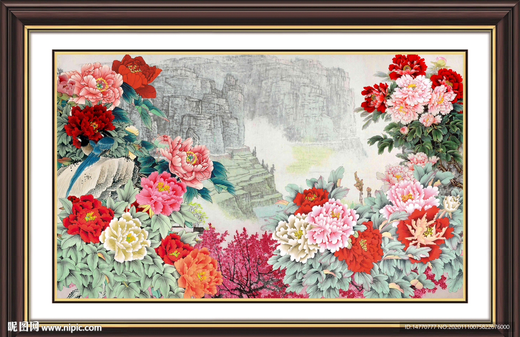 国画牡丹