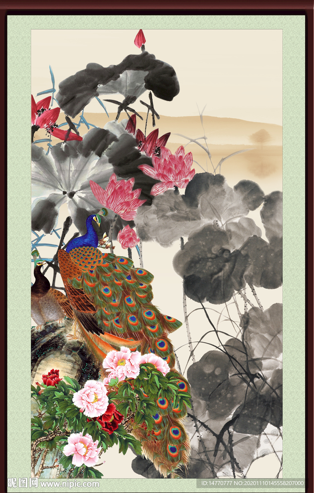荷花图