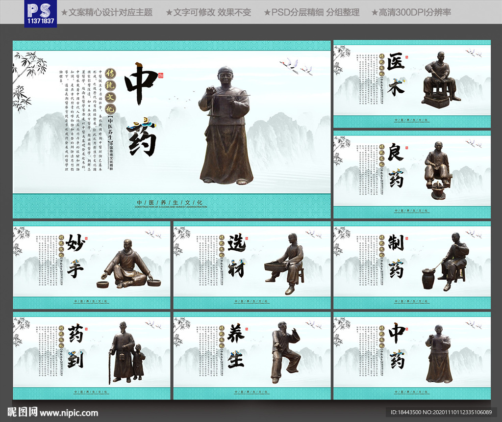 中医养生 中医 中医展板