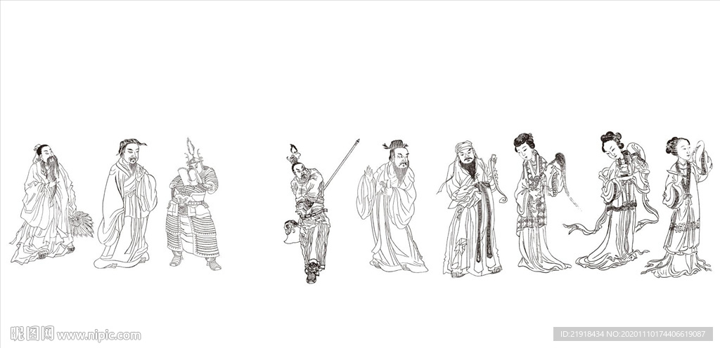 古人插画海报