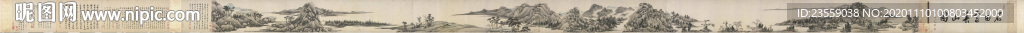 石田富春山图
