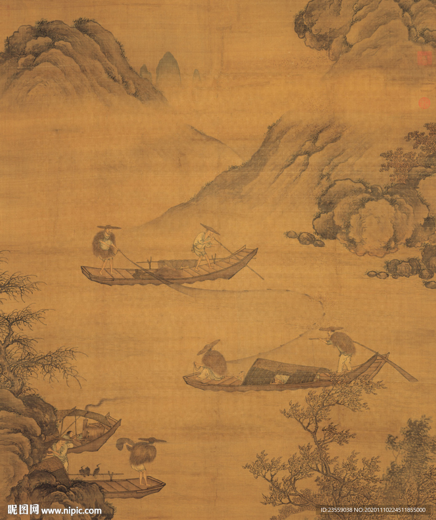 山水古画