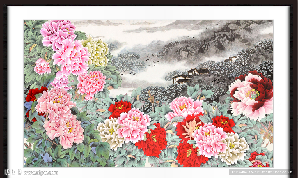 牡丹花开富贵