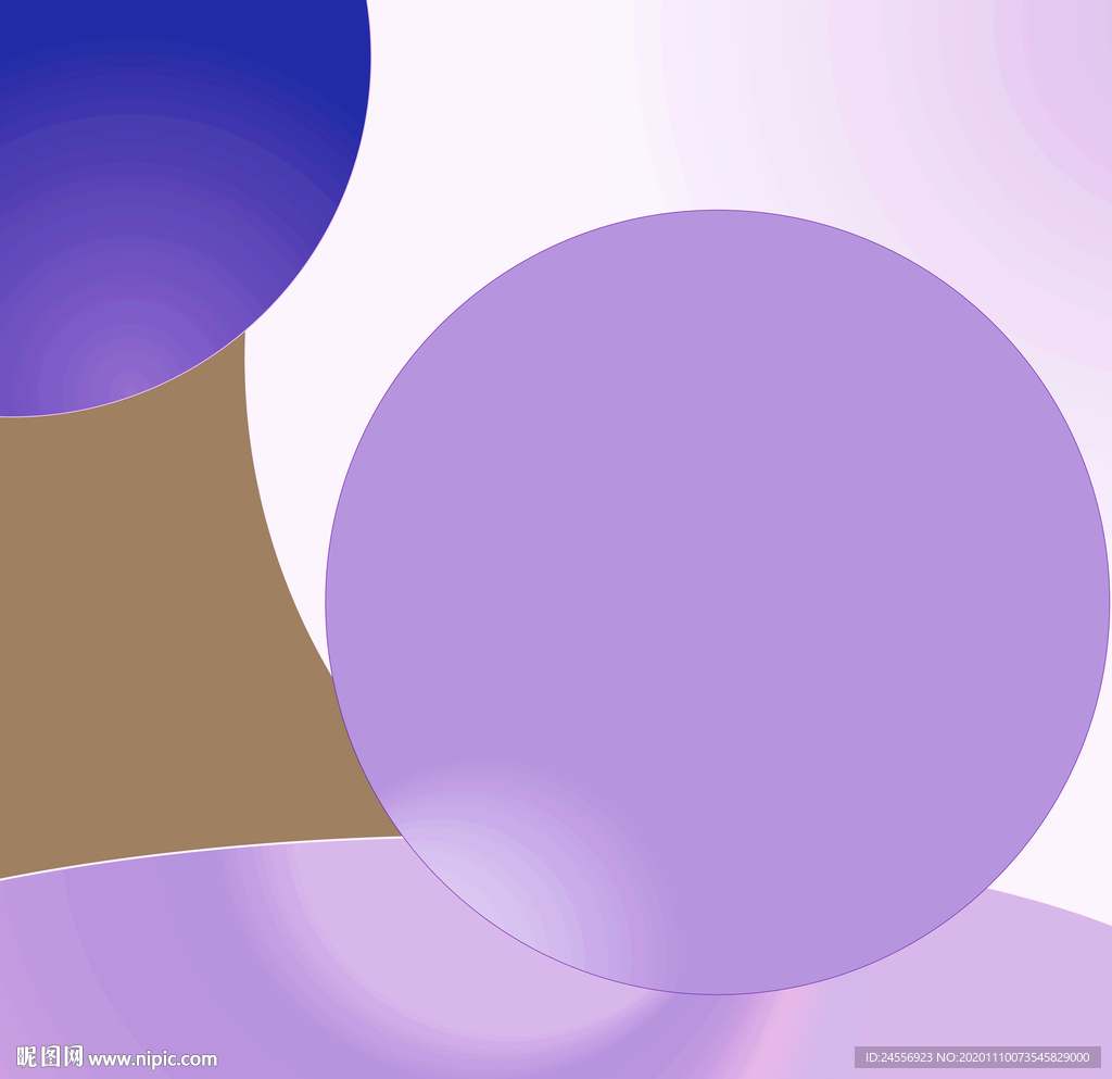 欧美色块抽象画