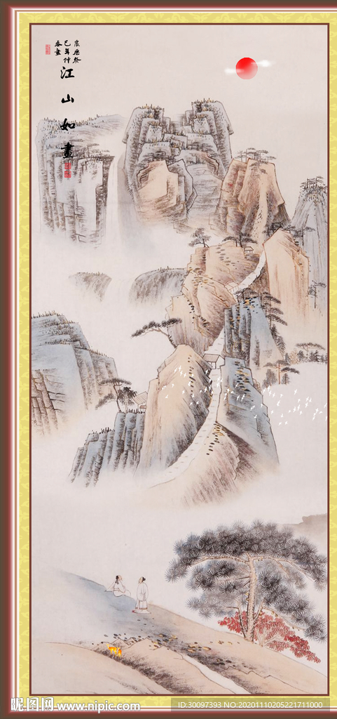 山水画 水墨山水画 意境山水画