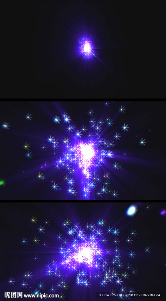粒子花朵扩散流星特效背景