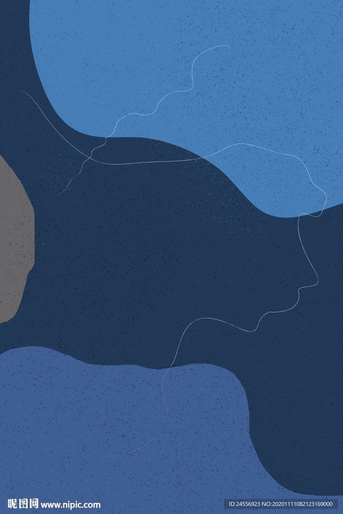 北欧色块抽象画