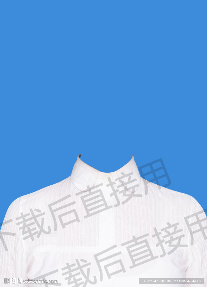 女生白衬衫