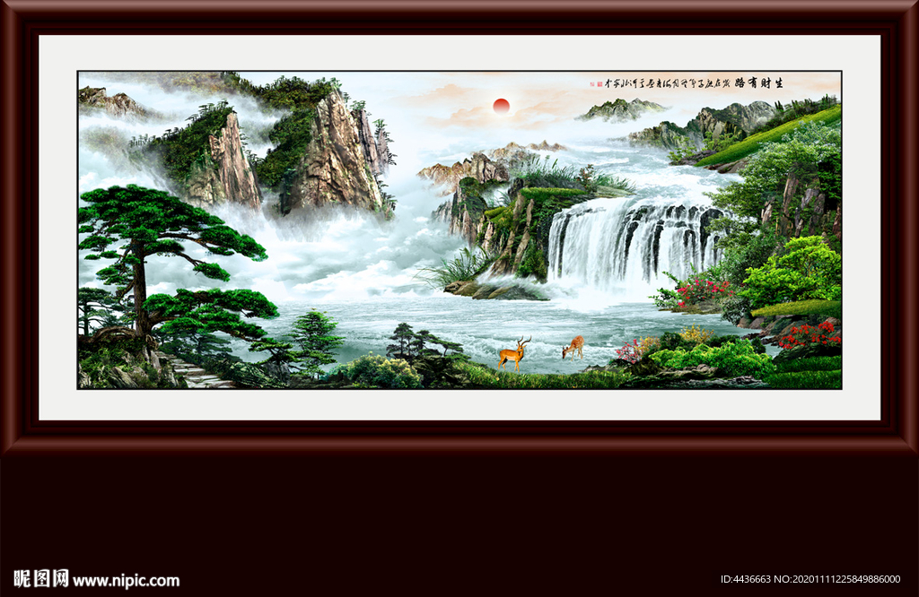 山水画 水墨山水画 意境山水画
