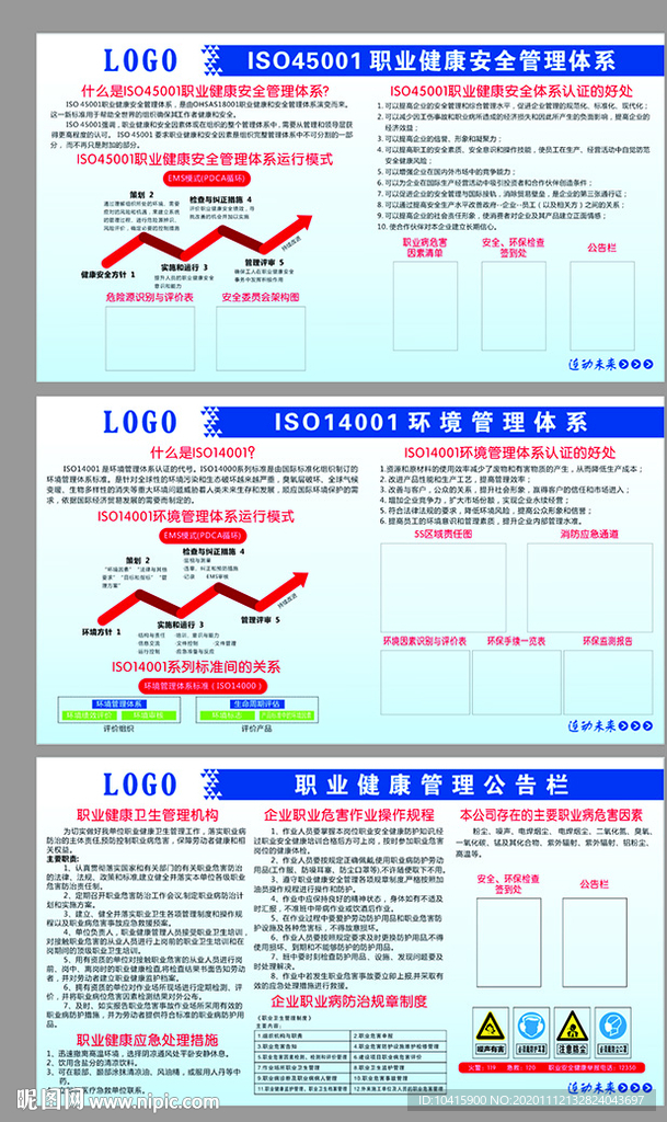 企业ISO体系管理展板看板