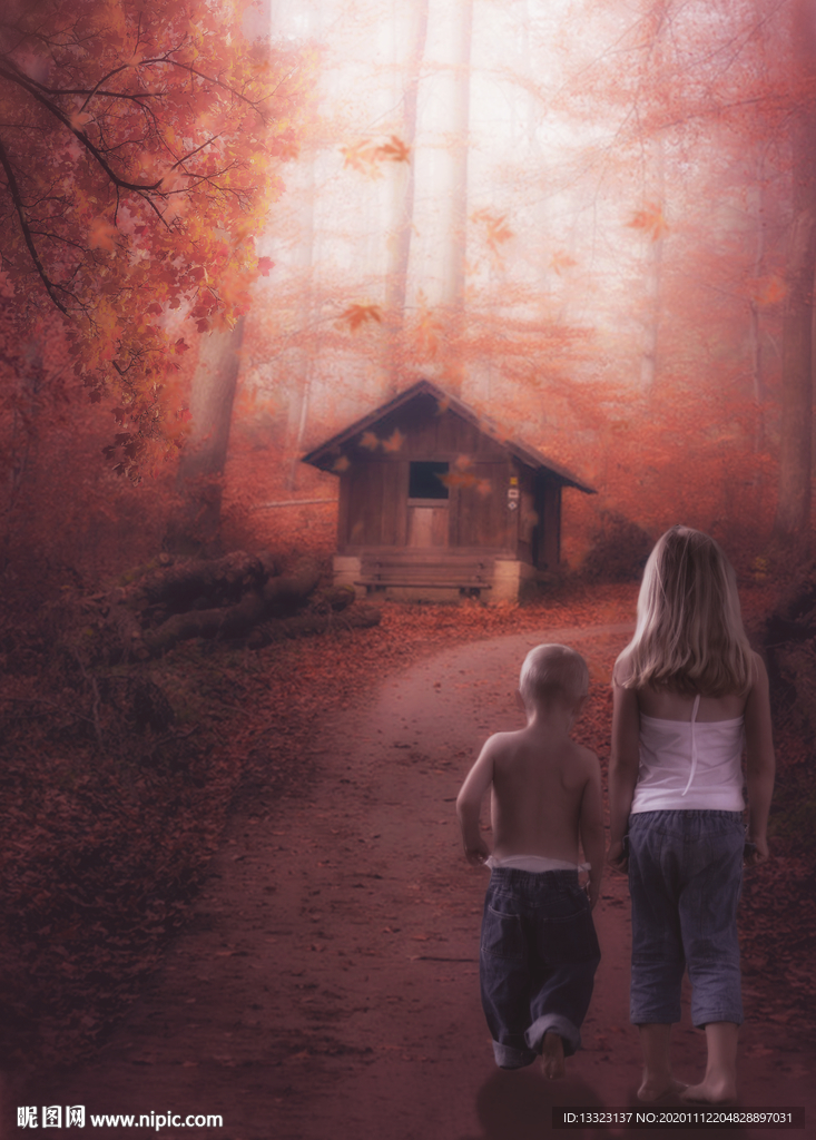 温馨小屋创意海报合成