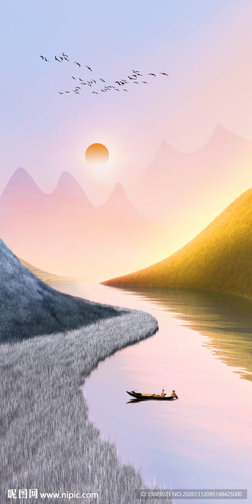 风景玄关画