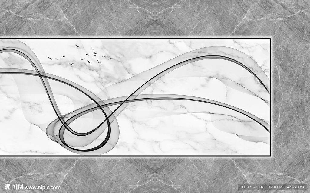 石纹 现代 简约 电视背景墙