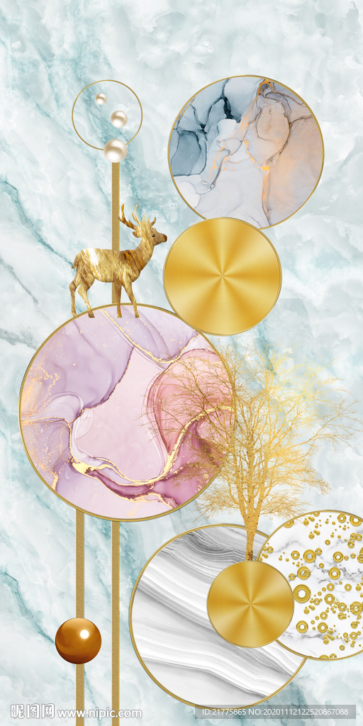 装饰画 玄关 走道 晶瓷画