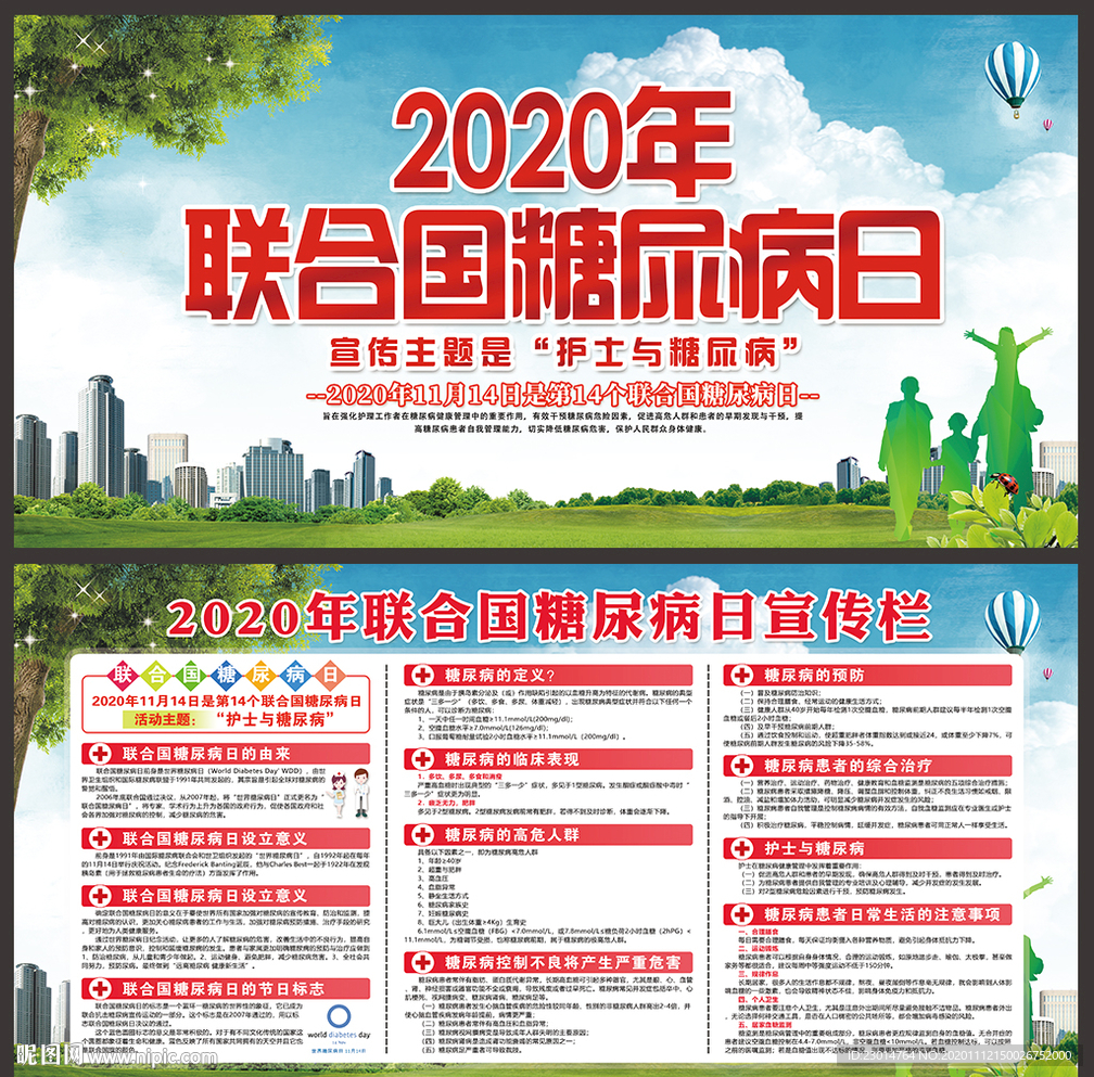 2020糖尿病日展板