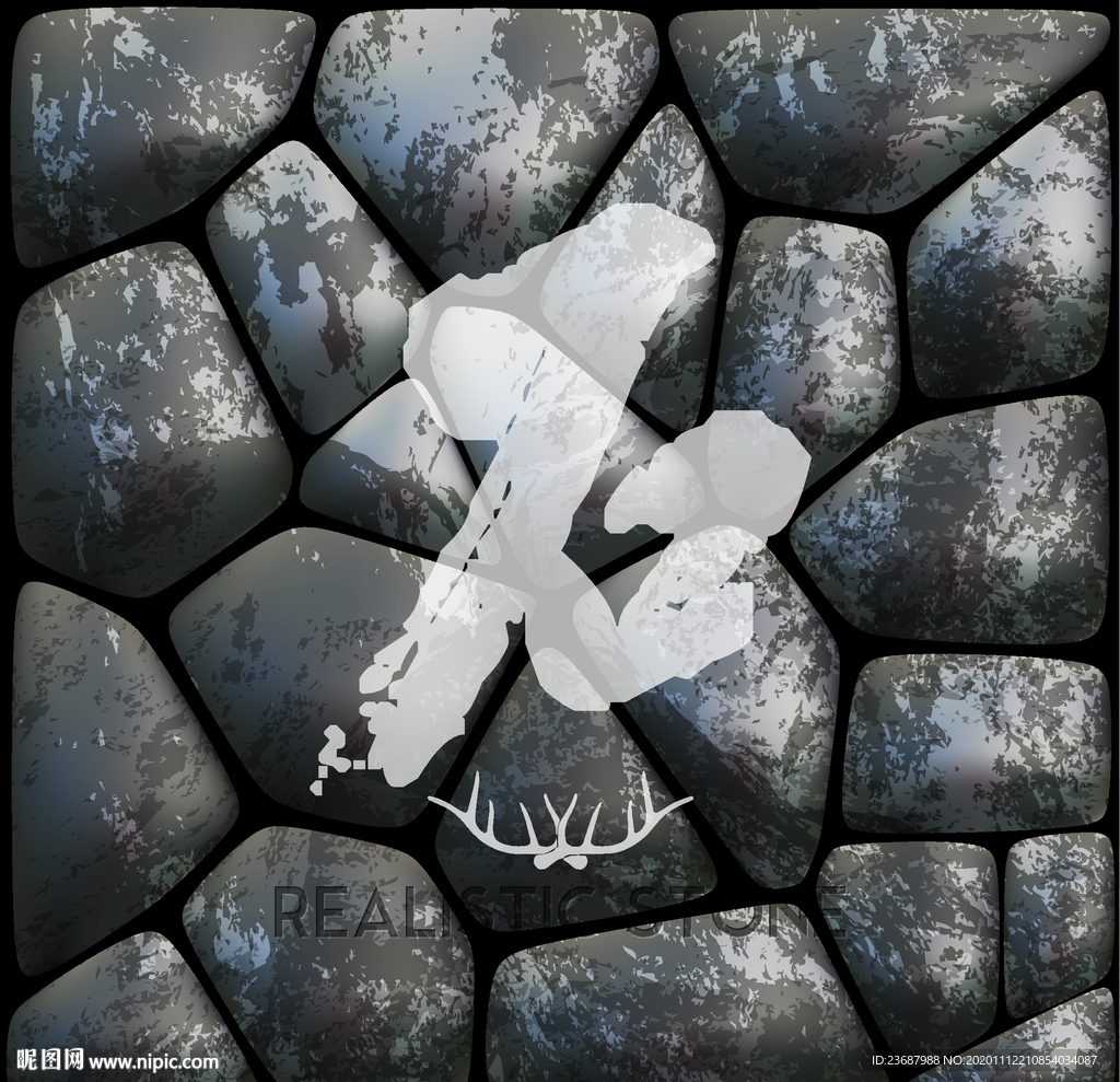 大鹅卵石背景墙