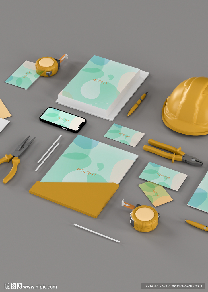 建筑行业施工vi样机