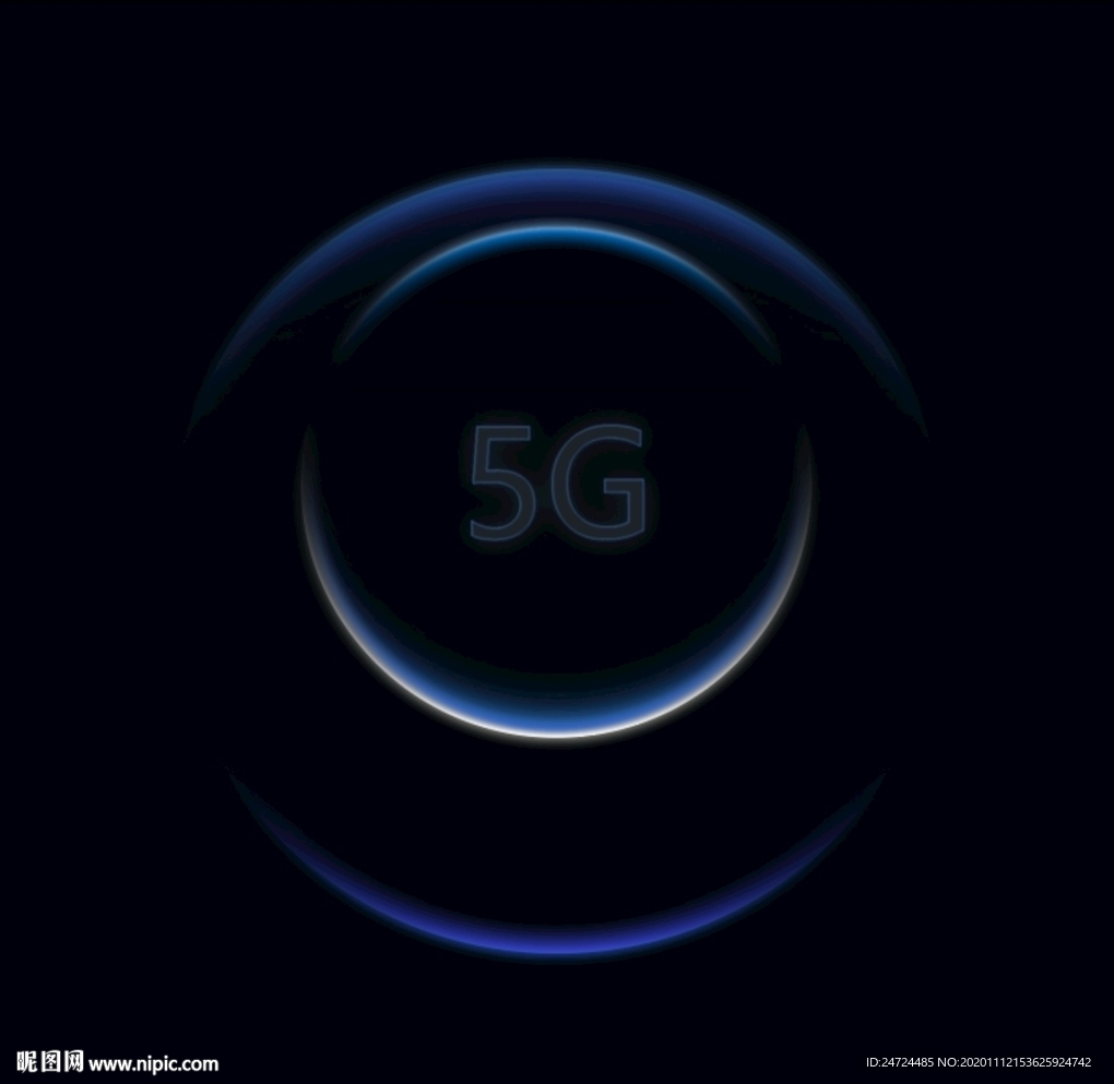 科技 蓝色 海报 5G 背景