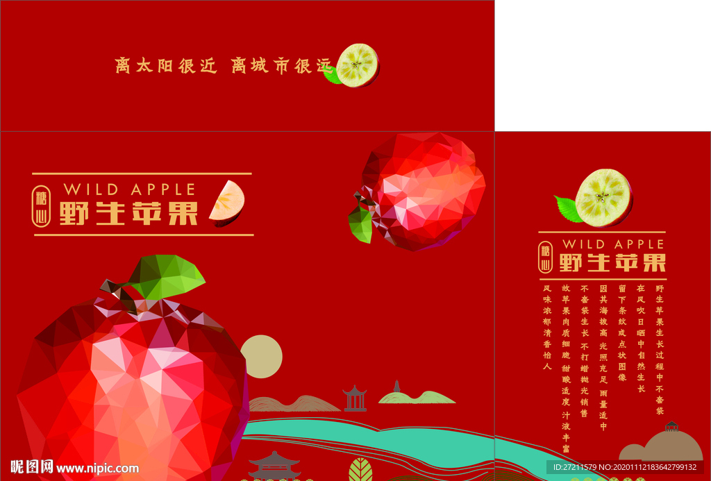 苹果手提礼盒包装