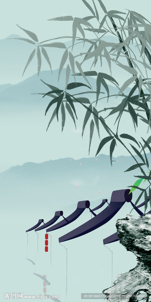 新上架大气玄关山水 TIF分层