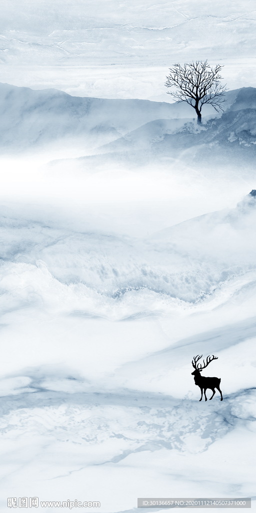 高档大气玄关画 tif分层