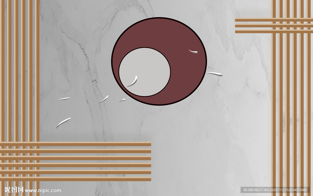 轻奢软装硬装木格栅背景墙