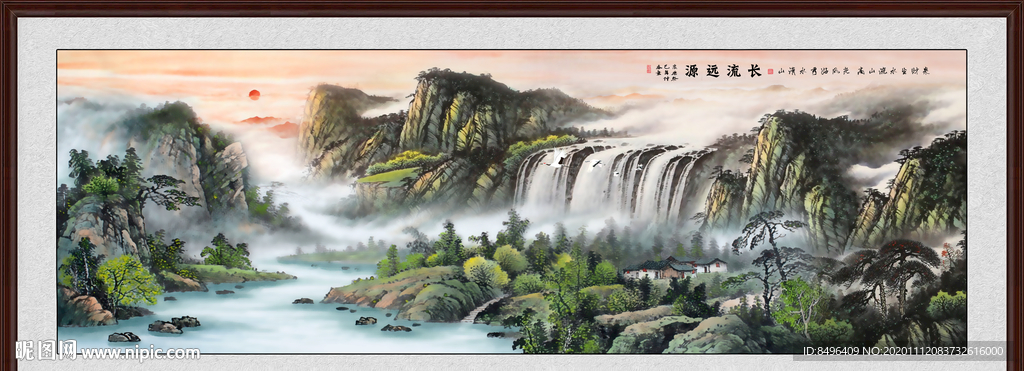 巨幅山水画
