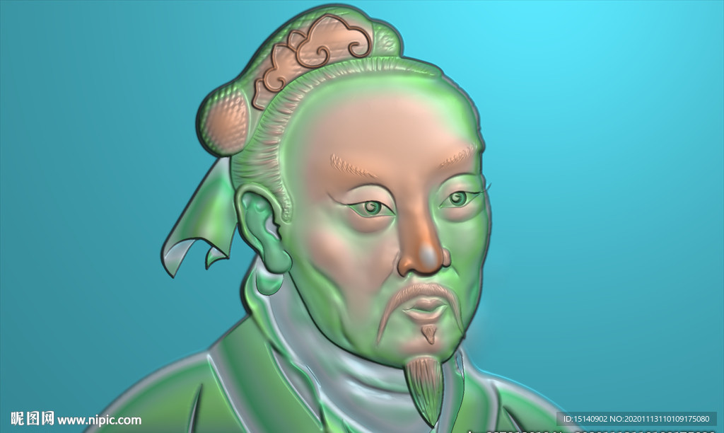 精雕图  孟子