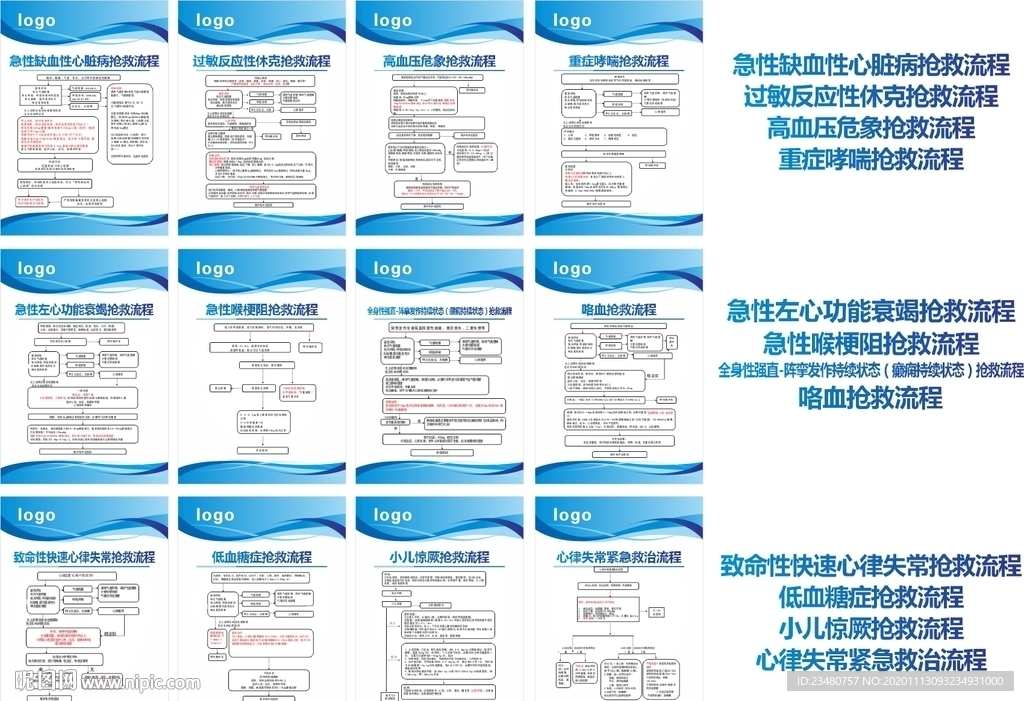 十二种抢救流程
