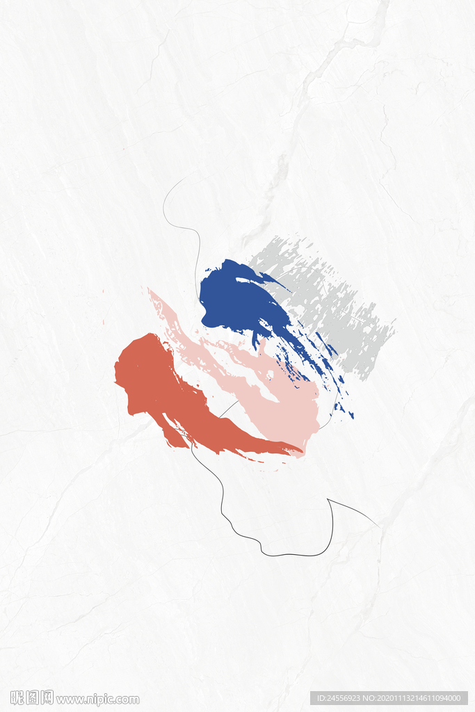 北欧现代抽象画