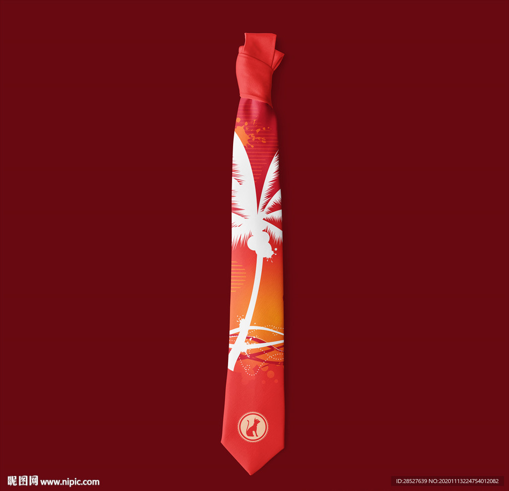 男士领带商务logo样机