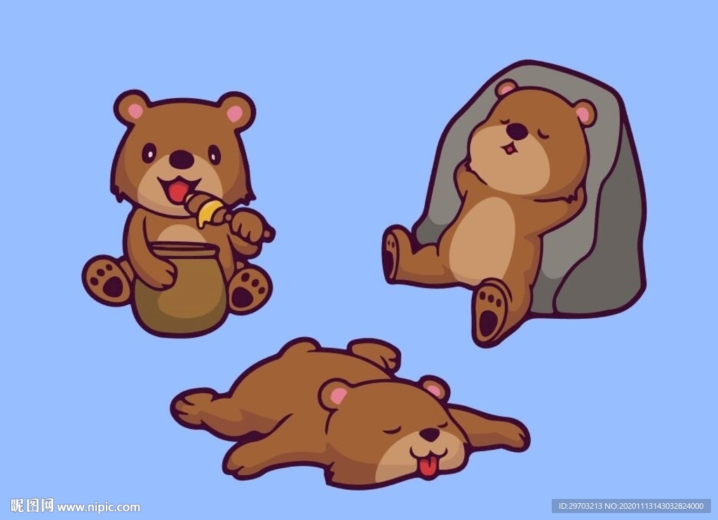 卡通小熊